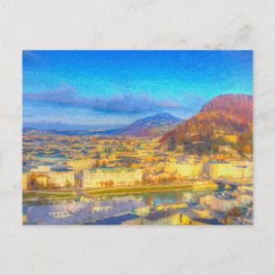 Carte Postale L'art urbain de Salzbourg   