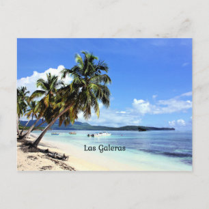 Carte Postale Las Galeras, République Dominicaine scène tropical