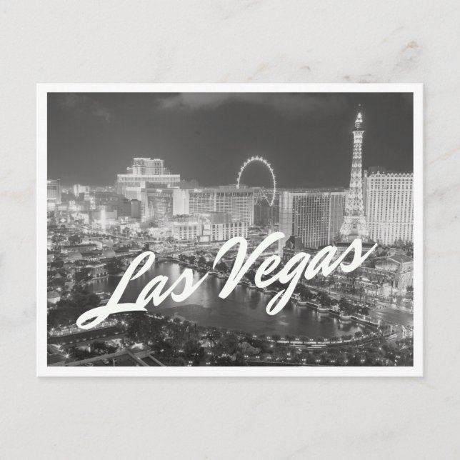 Carte postale Las Vegas Black & White Photo (Devant)