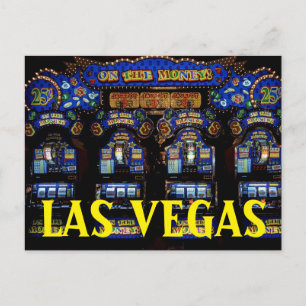 Carte Postale LAS VEGAS Nevada Machines à sous Voyage
