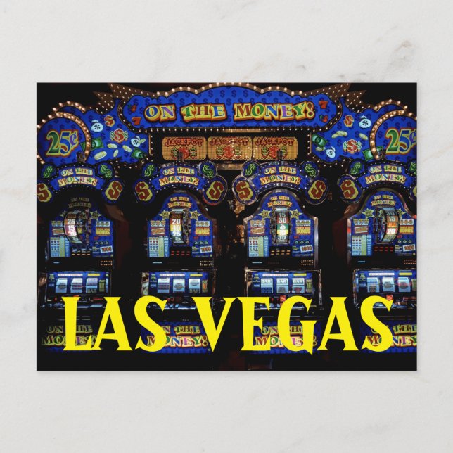Carte Postale LAS VEGAS Nevada Machines à sous Voyage (Devant)