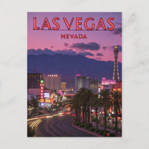 Carte Postale Las Vegas Nevada Nuit nocturne nocturne