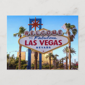 Carte Postale Las Vegas Nevada | Panneau de bienvenue