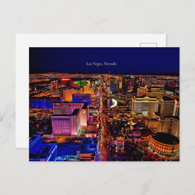 Carte Postale Las Vegas, Nevada skyline (Devant / Derrière)
