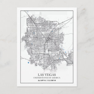 Carte Postale Las Vegas Nevada USA Cities Travel City Map