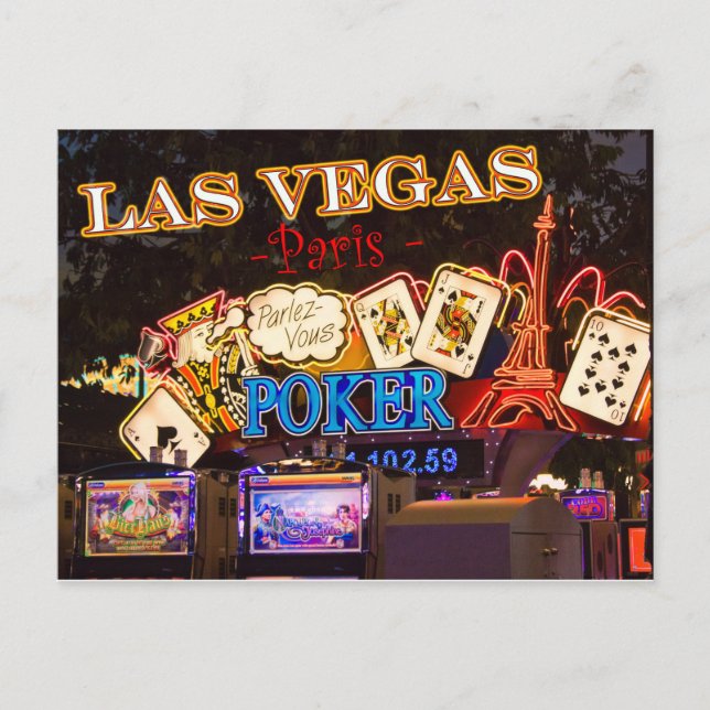 Carte postale Las Vegas Paris (Devant)