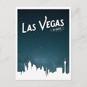 Carte Postale Las Vegas skyline de nuit, Las Vegas, Nevada
