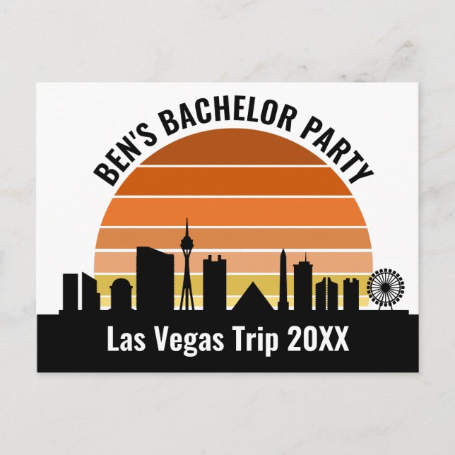Carte Postale Las Vegas Strip Sunset vacances sur mesure (Devant)