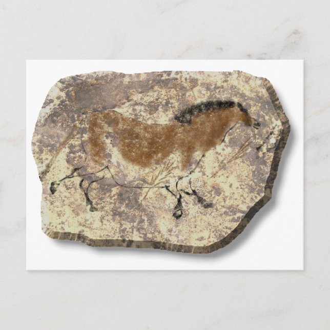 Carte Postale Lascaux Pierre de cheval (Devant)