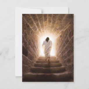 Carte Postale L'Ascension - Jésus Marchant Dans La Lumière