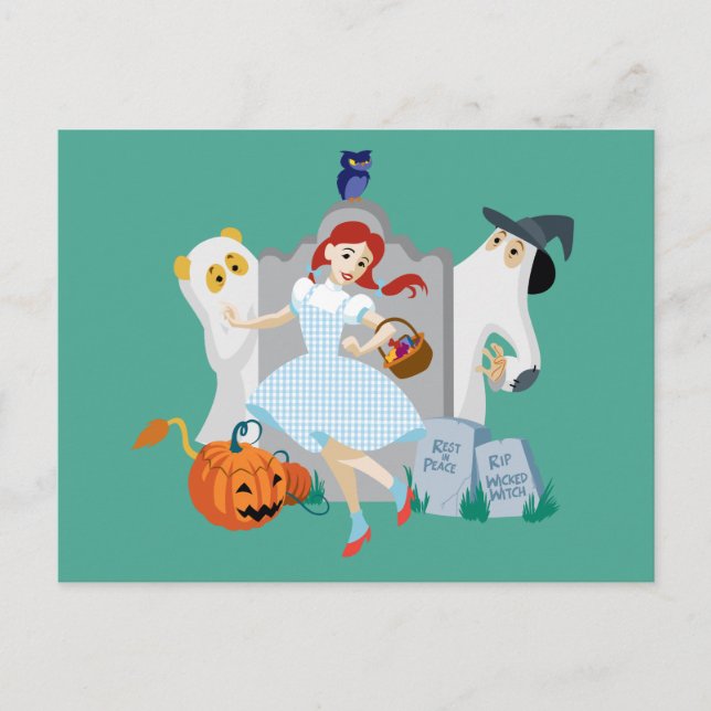 Carte Postale L'Assistant D'Oz™ | Dorothy Halloween Joyeuse Dans (Devant)
