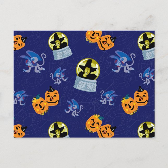Carte Postale L'Assistant D'Oz™ | Motif de la sorcière d'Hallowe (Devant)