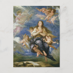 Carte Postale L'Assomption de Marie-Madeleine (huile sur toile)