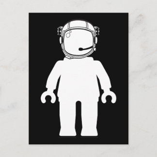 Carte Postale L'astronaute de style banksy Minifig