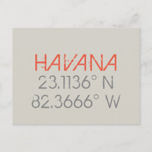 Carte Postale Latitude de la Havane