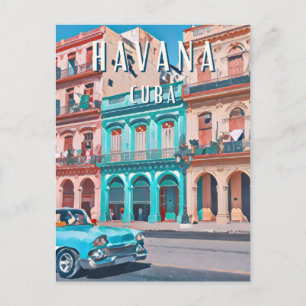 Carte Postale l'atmosphère vibrante de La Havane