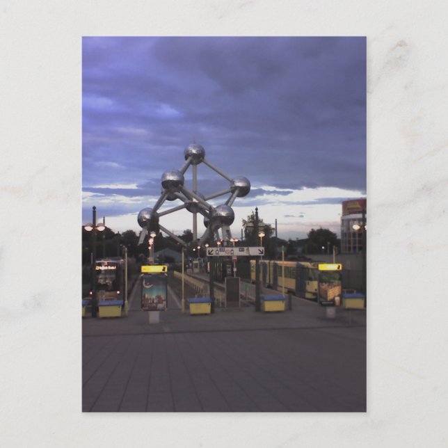 Carte postale L'Atomium à Bruxelles, Belgique (Devant)
