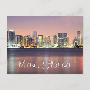 Carte Postale L'aube de la Magic City, Miami.