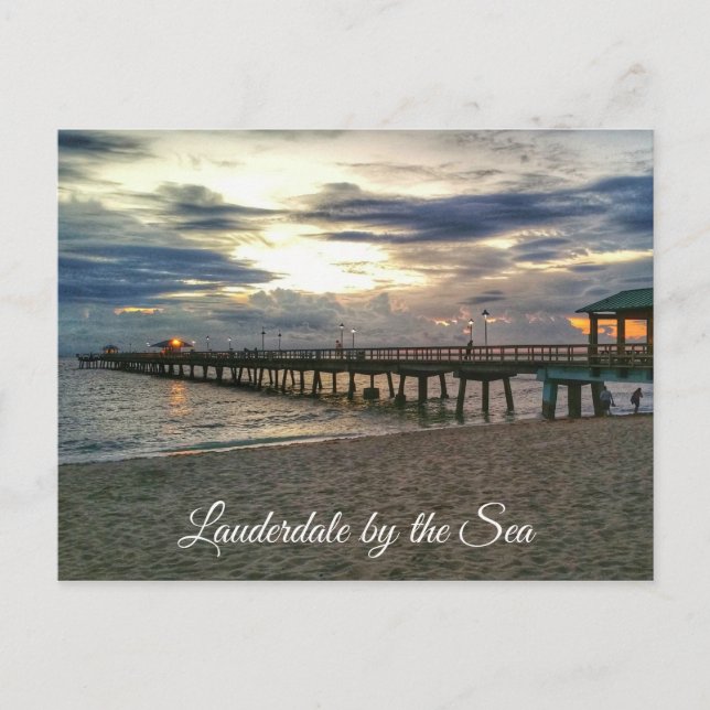 Carte Postale Lauderdale au bord de la mer, Floride - Anglins (Devant)