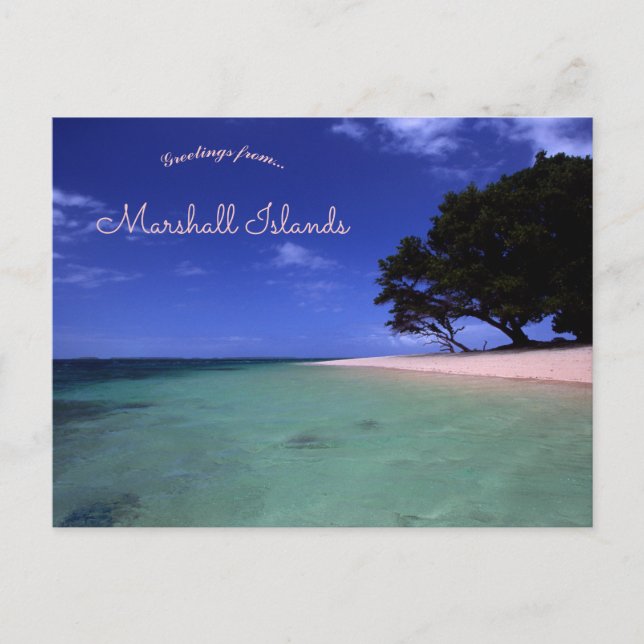 Carte Postale Laura Beach Îles Marshall (Devant)