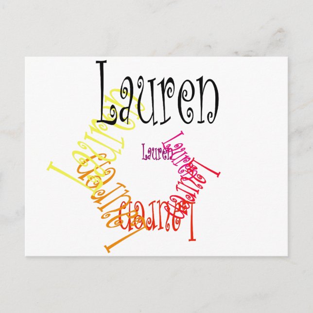 Carte Postale Lauren (Devant)