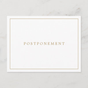 Carte Postale Lauren Gold Monogramme Mariage élégant