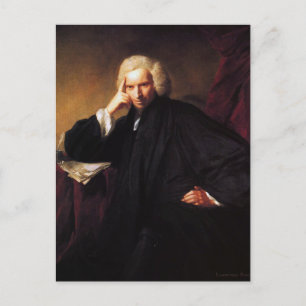 Carte Postale Laurence Sterne (peinture de Sir Joshua Reynolds)