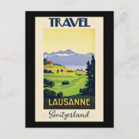 Lausanne, poster de voyage Suisse