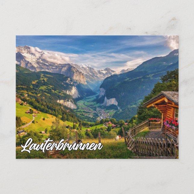 Carte Postale Lauterbrunnen, Suisse (Devant)