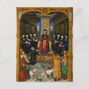 Carte Postale L'auteur dédiant son livre