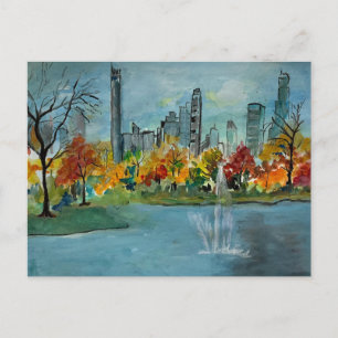 Carte Postale L'automne dans le réservoir Jacquline Kennedy
