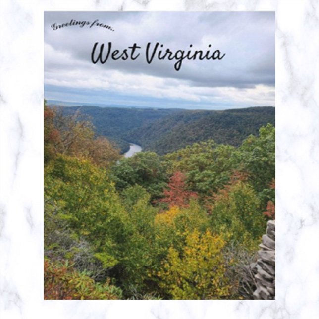 Carte Postale L'automne en Virginie-Occidentale (Créateur téléchargé)