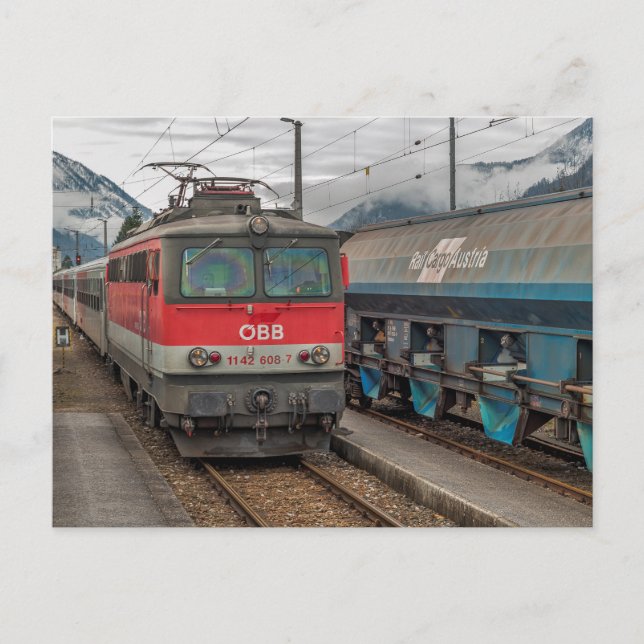 Carte Postale L'Autriche. Passages d'ÖBB 1142 608 - 7 par (Devant)