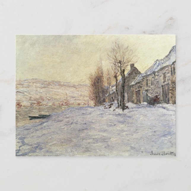 Carte Postale Lavacourt sous neige, c.1878-81 (Devant)