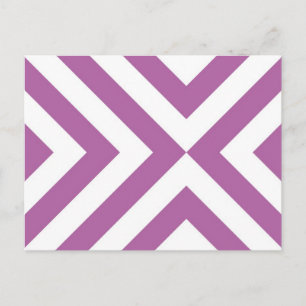 Carte Postale Lavande et Chevrons blancs