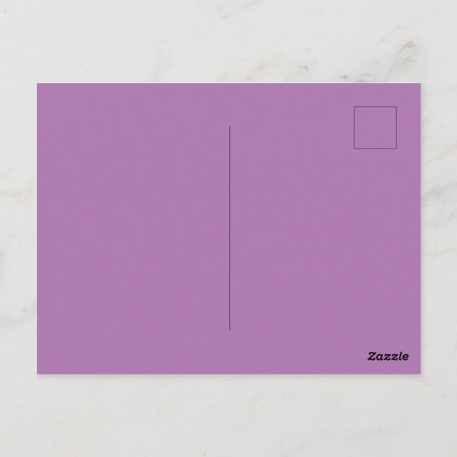 Carte Postale Lavande personnalisée Image-Perfect Standard (Dos)