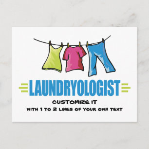 Carte Postale Lave-linge amusant