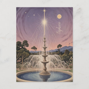 Carte Postale Lavender Fountain's Lullaby Personnalisé