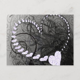 Carte Postale Lavender Heart