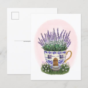 Carte postale Lavender Teacup