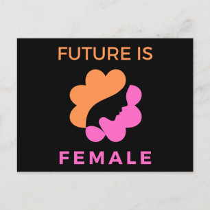 Carte Postale L'Avenir Est Femme Féministe