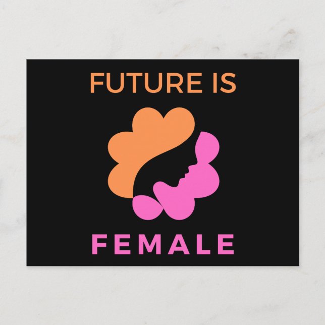 Carte Postale L'Avenir Est Femme Féministe (Devant)