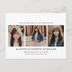 Carte Postale L'aventure ne fait que commencer la graduation en 