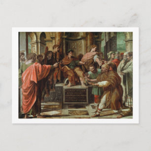 Carte Postale L'Aveugle d'Elymas (dessin pour la Sixtine Ch