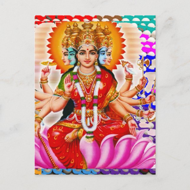 Carte Postale LAXMI - Déesse de la richesse (Devant)