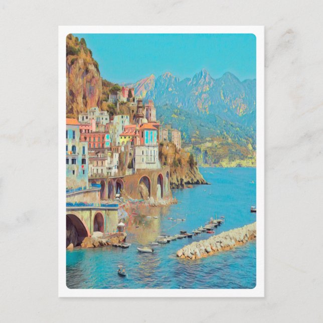 Carte Postale ldp ATRANI - Côte d'Amalfi - (Devant)