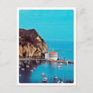 Carte Postale ldp PÈRE NOËL CATALINA ISLAND - port -