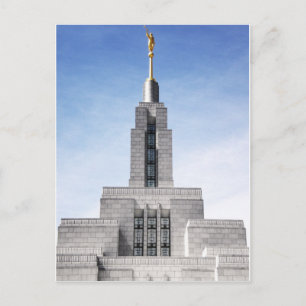Carte Postale lds mormon rideau ut temple spire