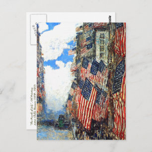 Carte Postale "Le 4 juillet" par Childe Hassam