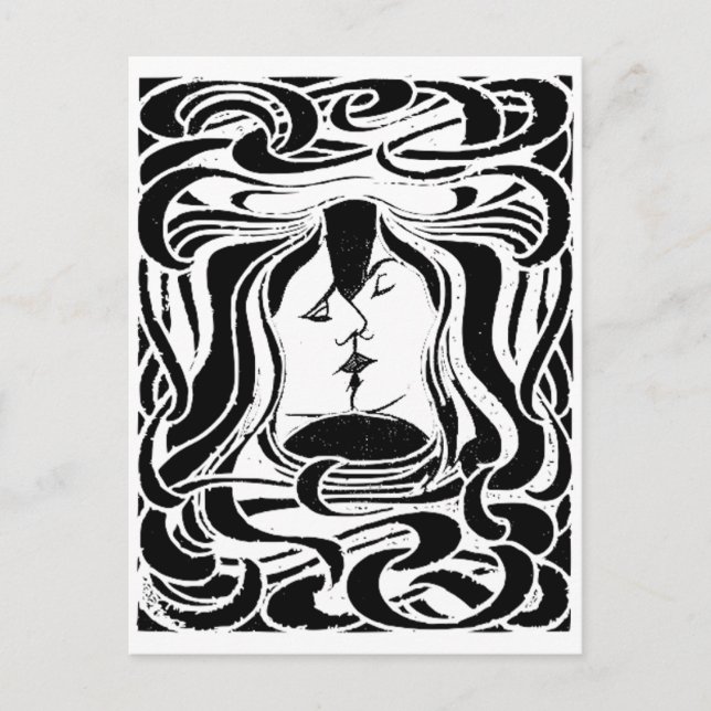 Carte Postale Le baiser (Devant)